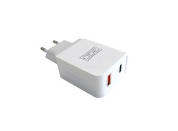 CARGADOR 3GO HOGAR USB 1QC3+1USB-C 18W